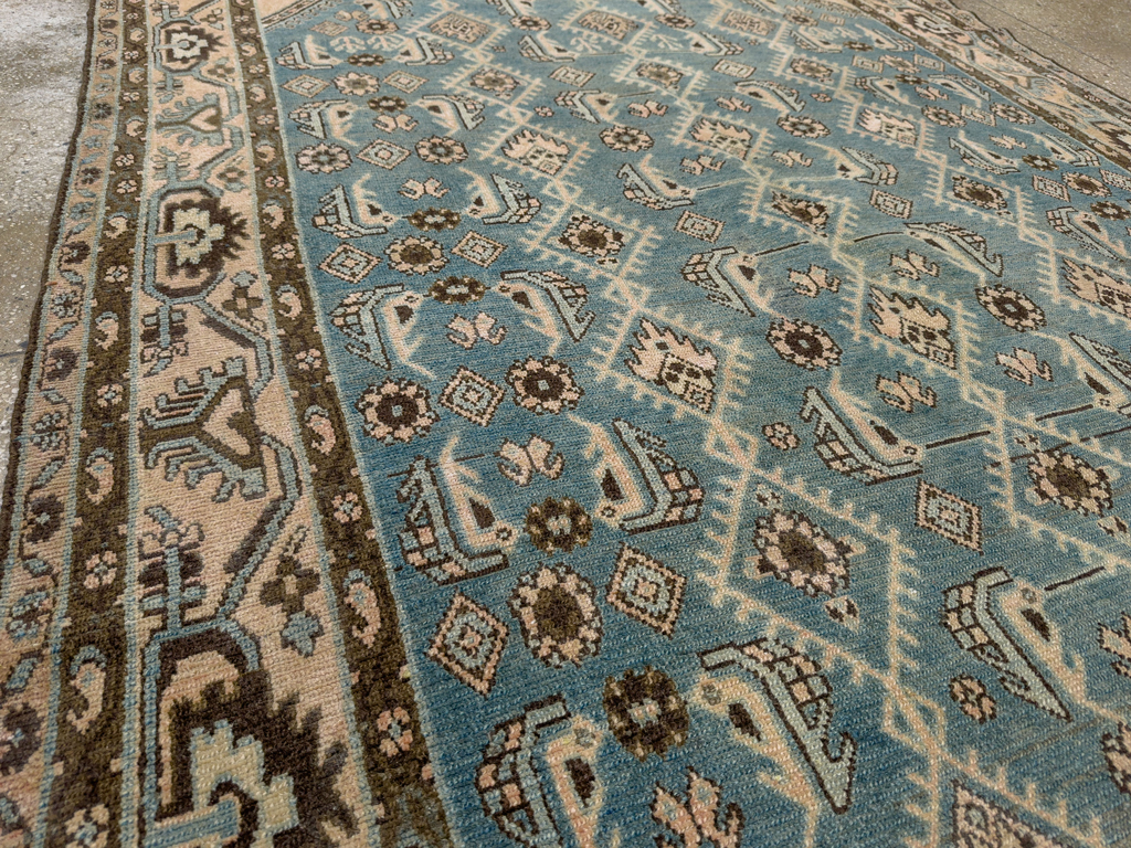Vintage Persian Malayer Accent Rug, No.29947 - Gss