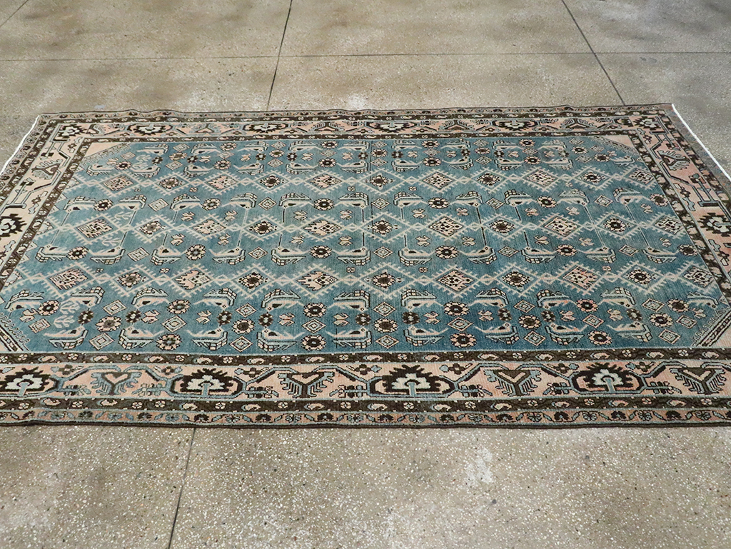 Vintage Persian Malayer Accent Rug, No.29947 - Gss