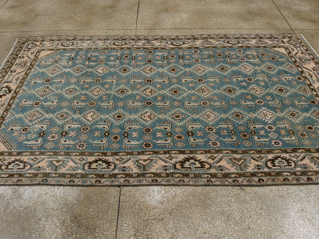 Vintage Persian Malayer Accent Rug, No.29947 - Gss