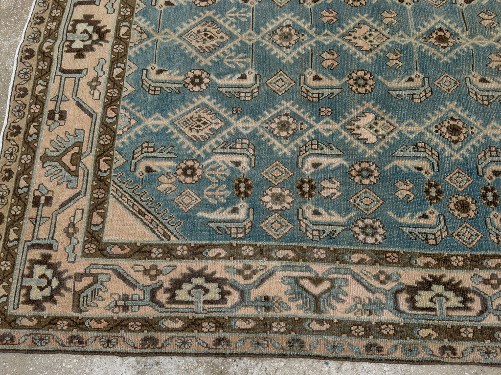 Vintage Persian Malayer Accent Rug, No.29947 - Gss