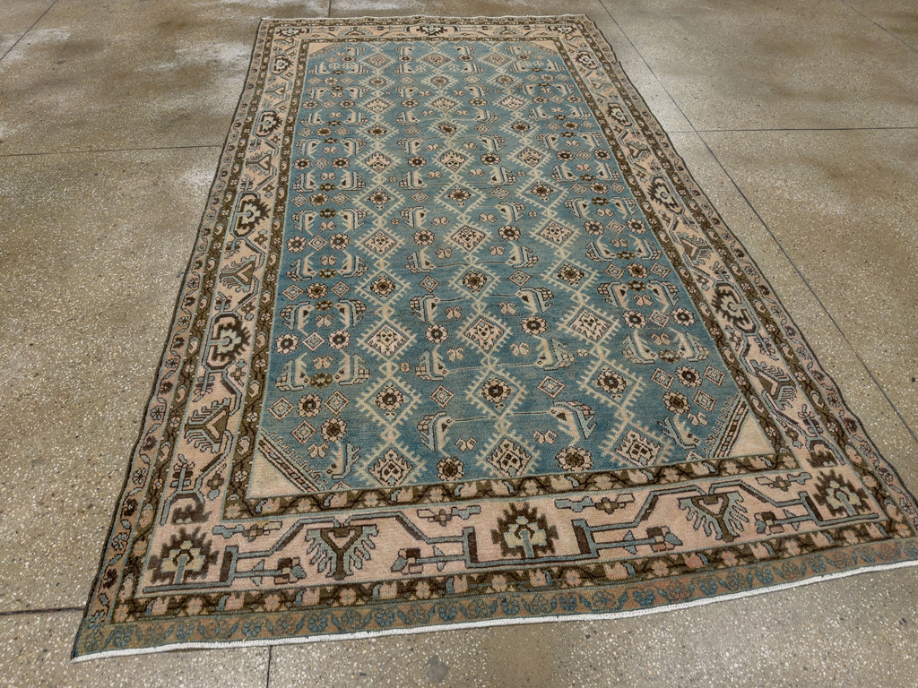 Vintage Persian Malayer Accent Rug, No.29947 - Gss