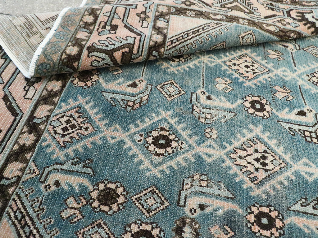 Vintage Persian Malayer Accent Rug, No.29947 - Gss