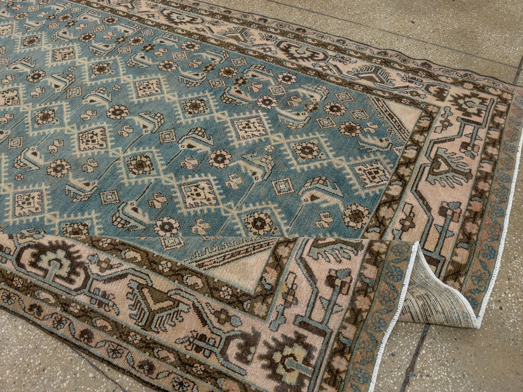 Vintage Persian Malayer Accent Rug, No.29947 - Gss