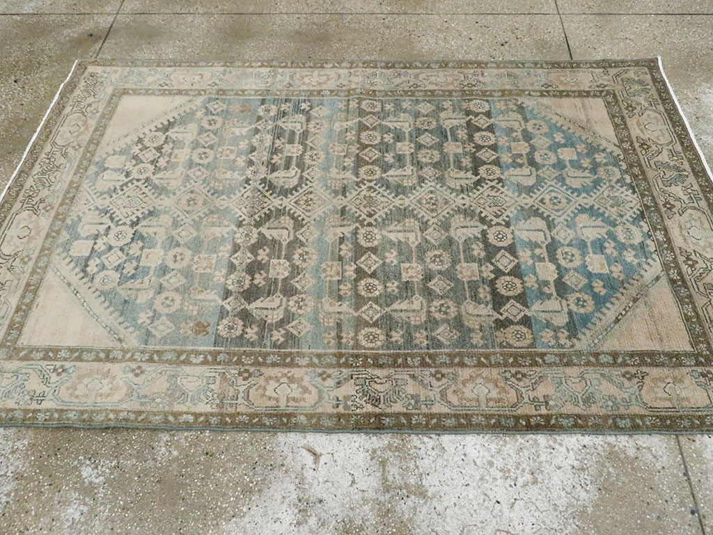 Vintage Persian Malayer Accent Rug, No.29950 - Gss
