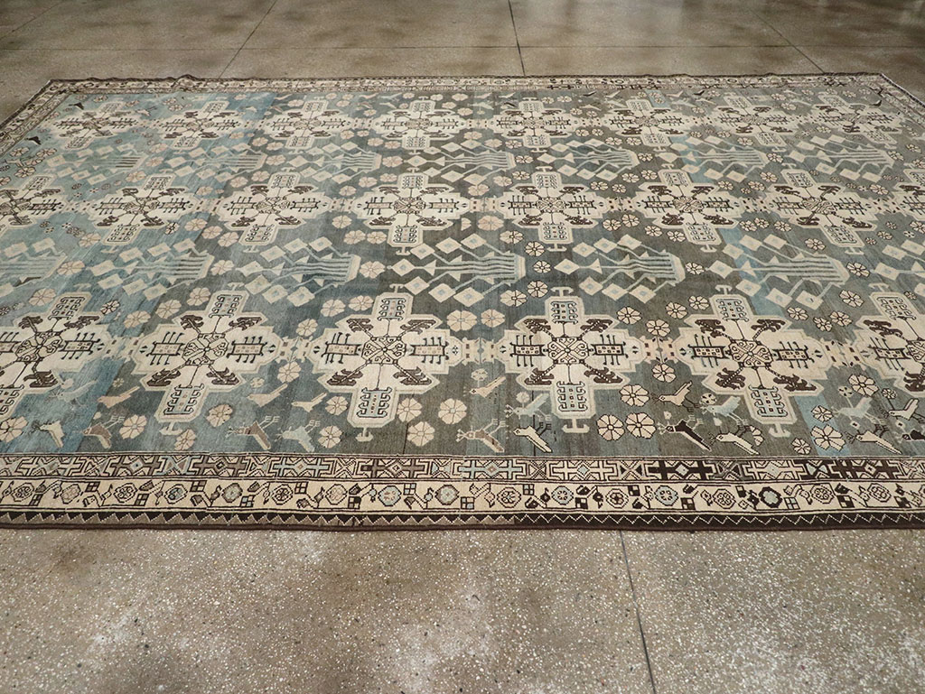 Vintage Persian Malayer Carpet, No.29952 - Gss