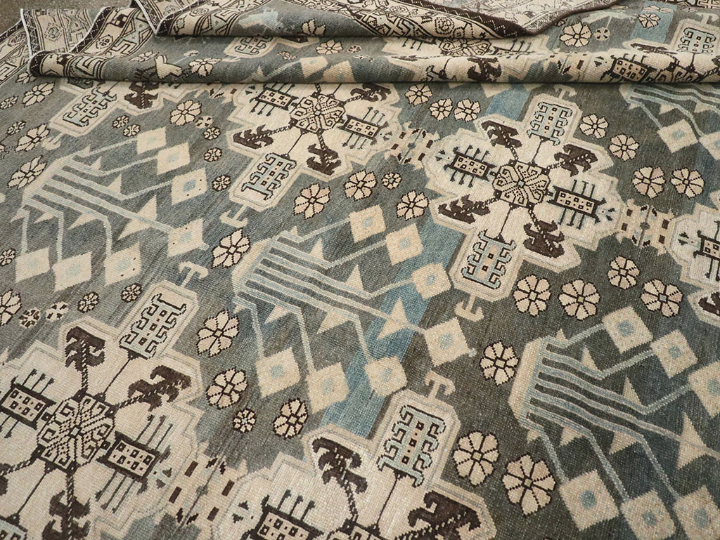 Vintage Persian Malayer Carpet, No.29952 - Gss