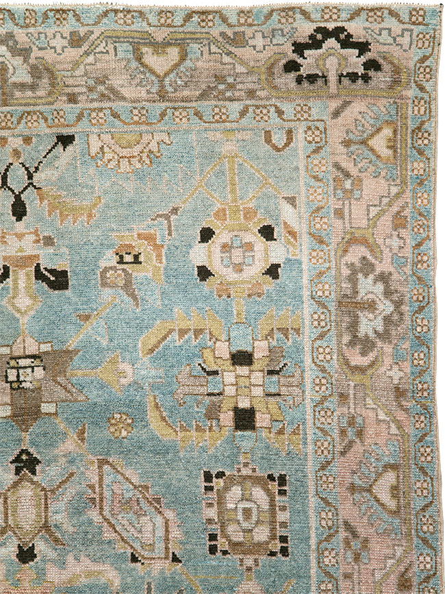Vintage Persian Malayer Accent Rug, No.29962 - Gss