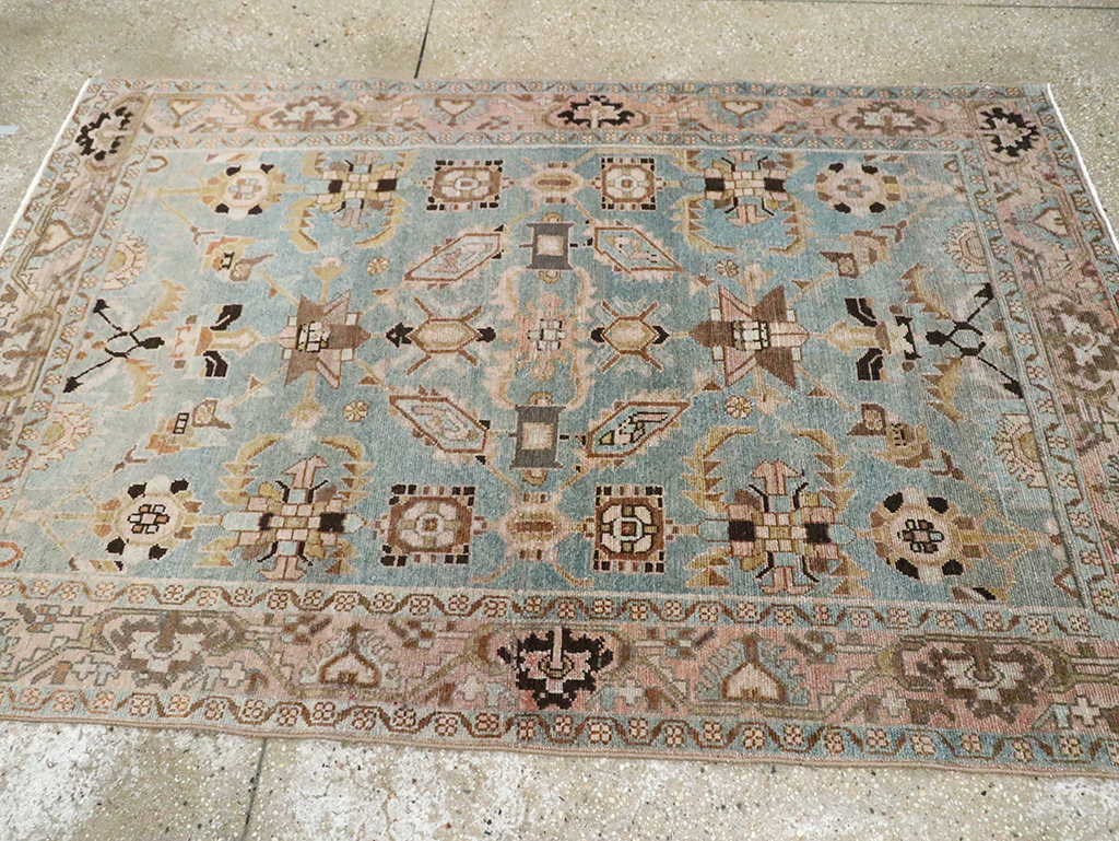 Vintage Persian Malayer Accent Rug, No.29962 - Gss