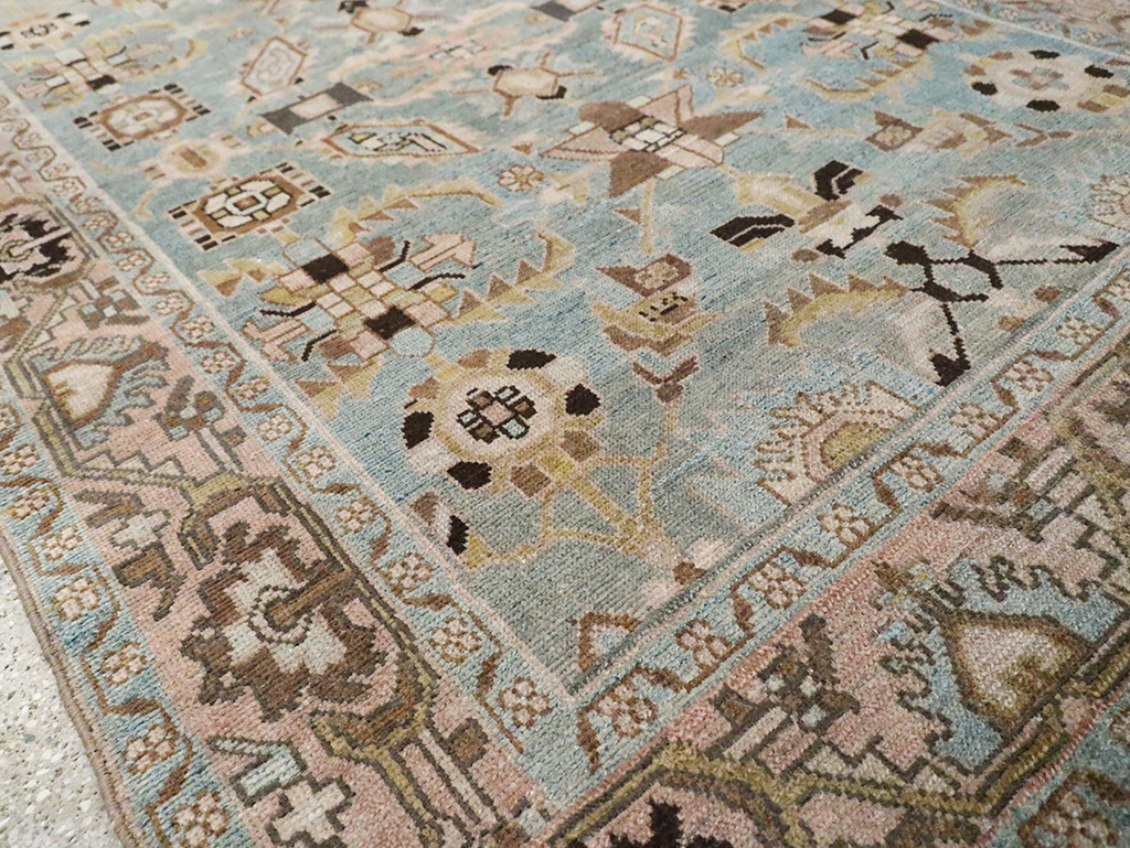 Vintage Persian Malayer Accent Rug, No.29962 - Gss