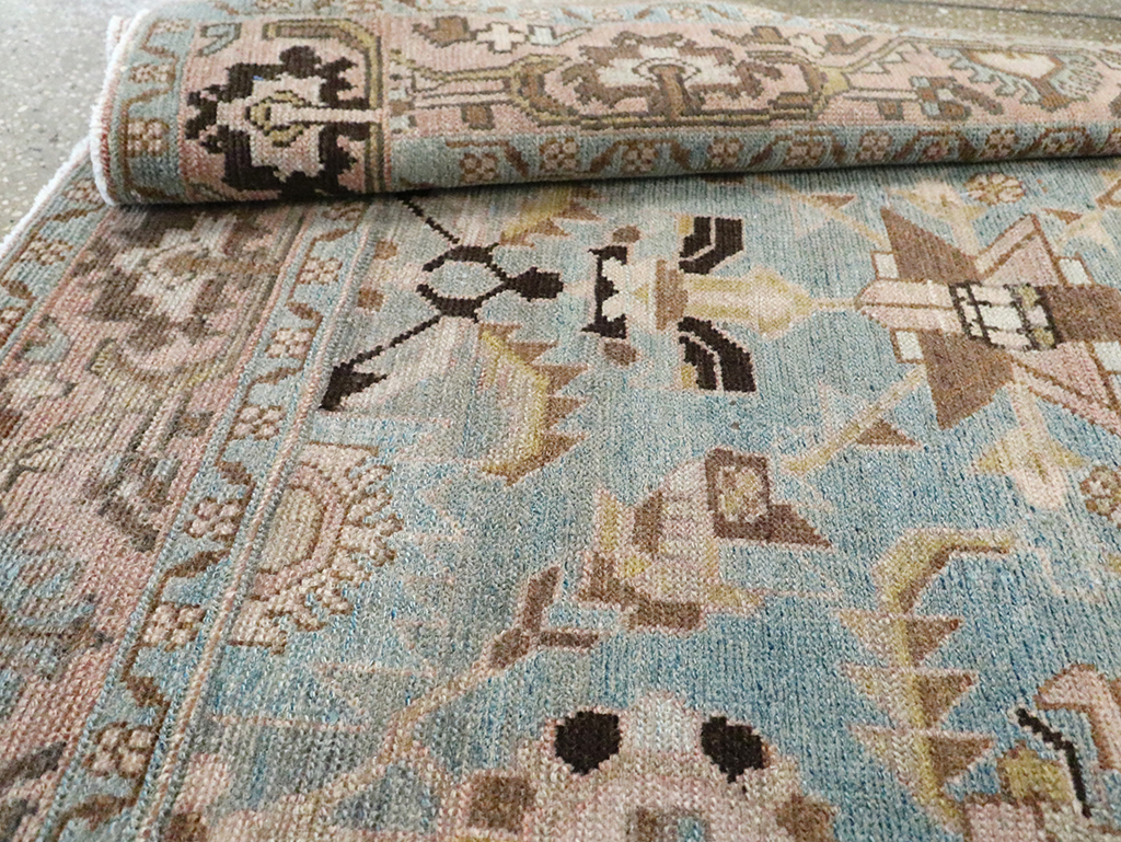 Vintage Persian Malayer Accent Rug, No.29962 - Gss