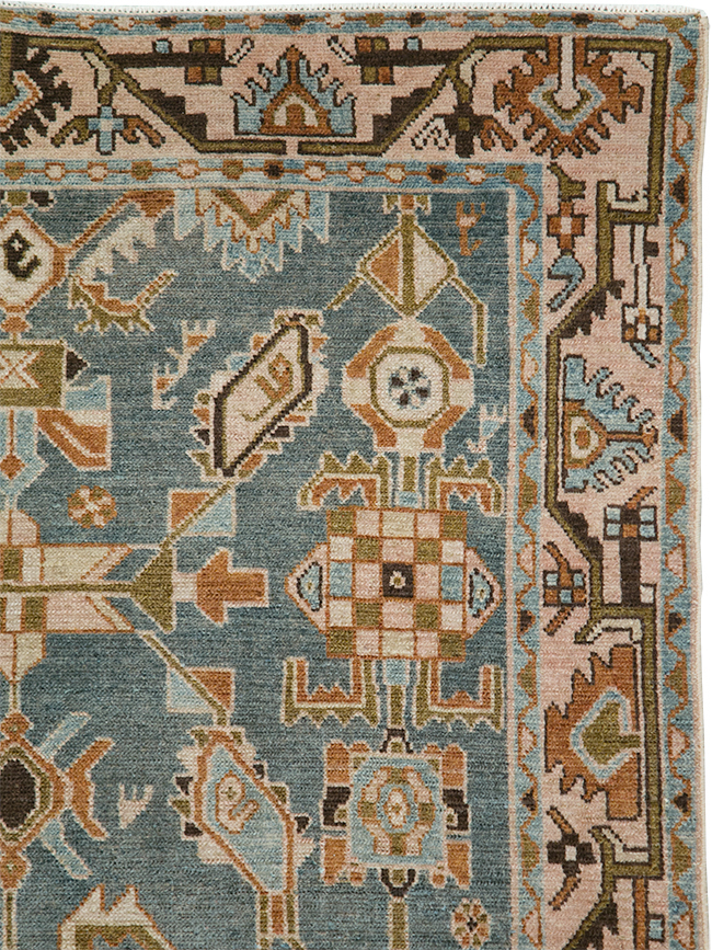 Vintage Persian Malayer Accent Rug, No.29964 - Gss