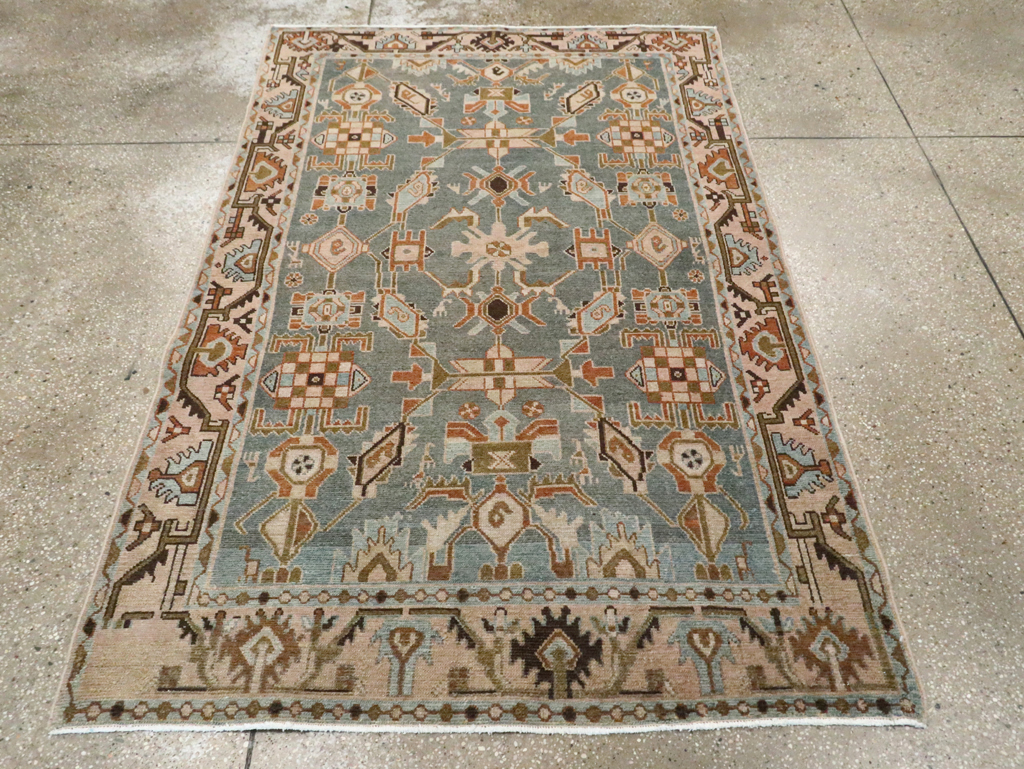 Vintage Persian Malayer Accent Rug, No.29964 - Gss