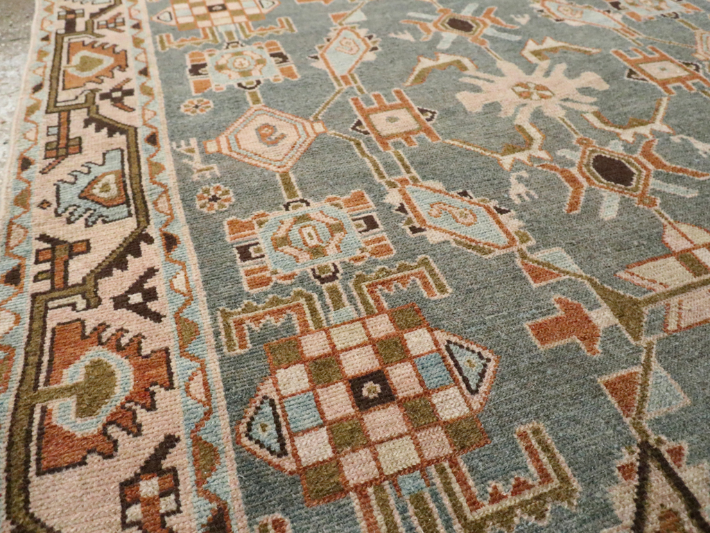 Vintage Persian Malayer Accent Rug, No.29964 - Gss