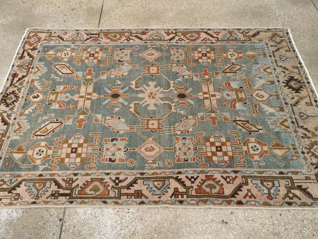 Vintage Persian Malayer Accent Rug, No.29964 - Gss