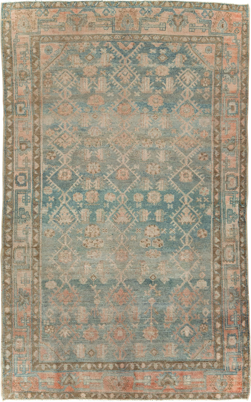 Vintage Persian Malayer Accent Rug, No.29968 - Gss