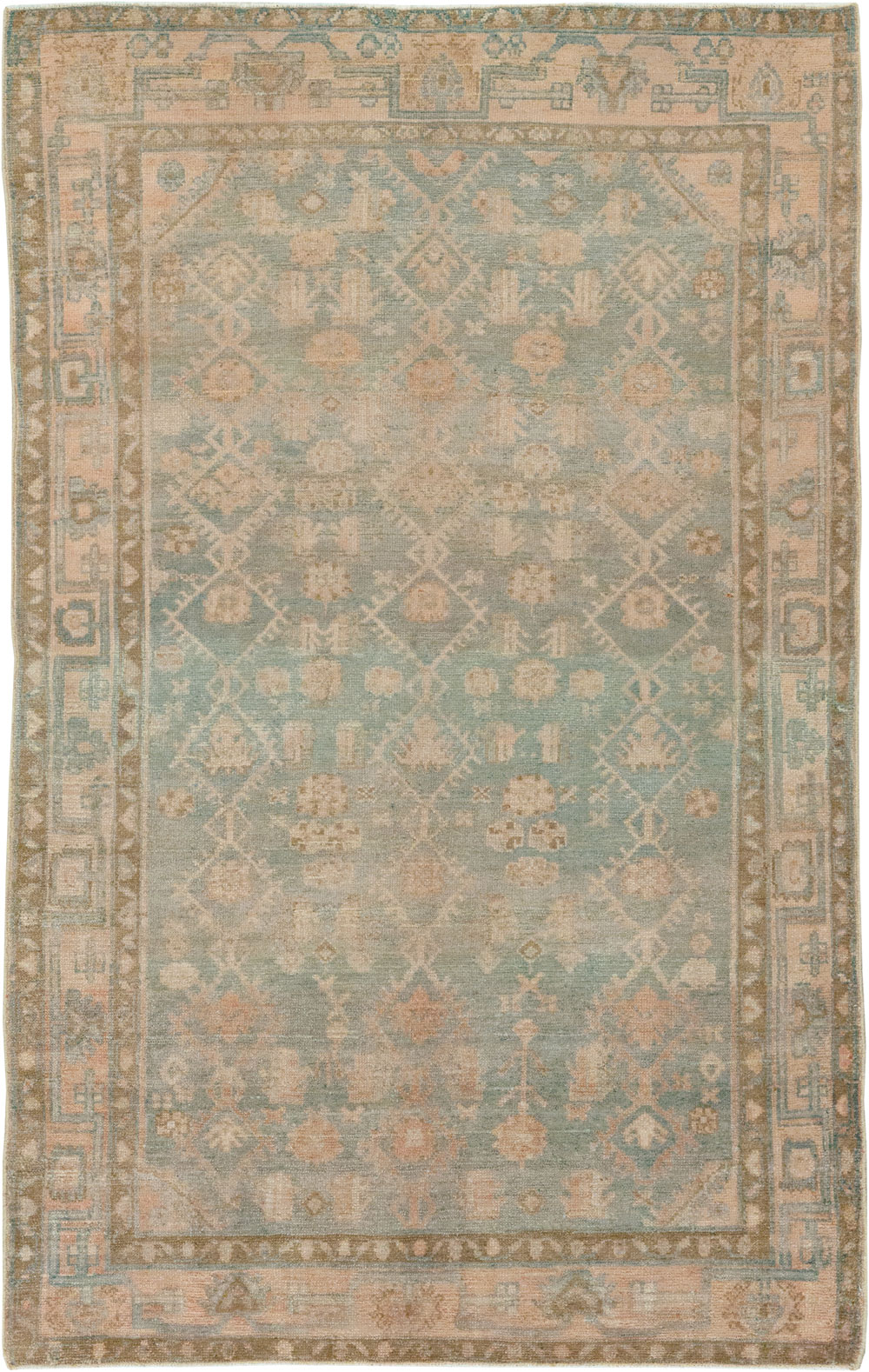 Vintage Persian Malayer Accent Rug, No.29968 - Gss