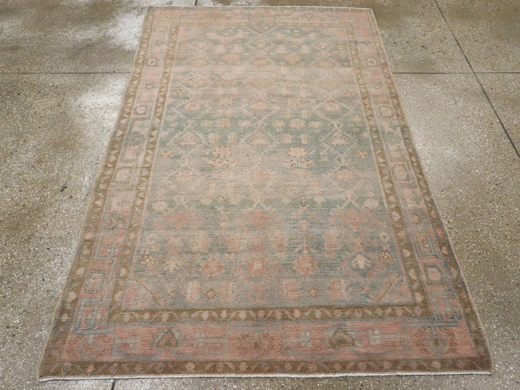 Vintage Persian Malayer Accent Rug, No.29968 - Gss