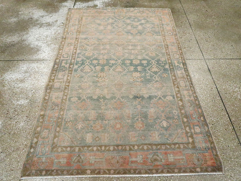 Vintage Persian Malayer Accent Rug, No.29968 - Gss