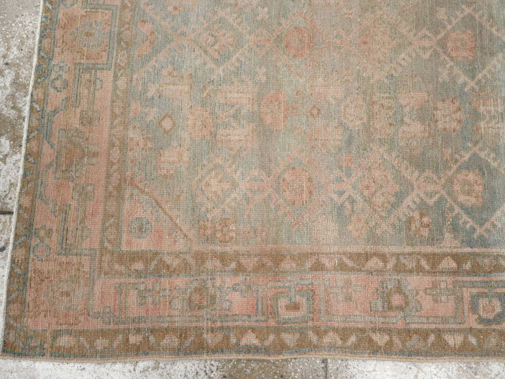 Vintage Persian Malayer Accent Rug, No.29968 - Gss