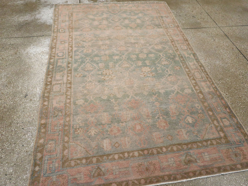 Vintage Persian Malayer Accent Rug, No.29968 - Gss