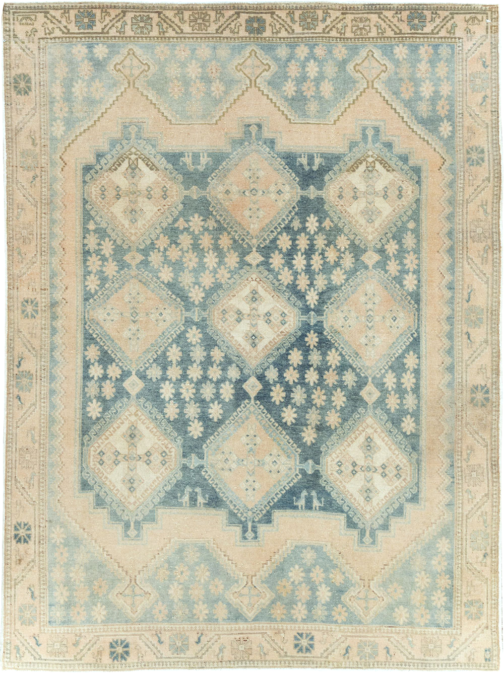 Vintage Persian Afshar Accent Rug, No.29969 - Gss