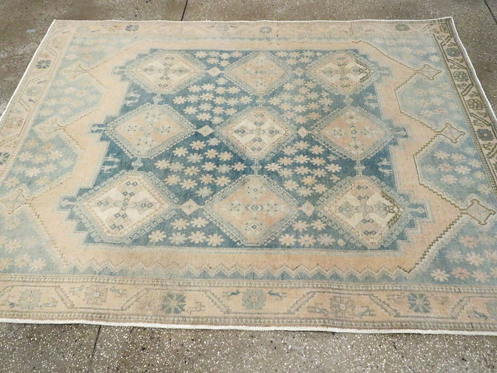 Vintage Persian Afshar Accent Rug, No.29969 - Gss