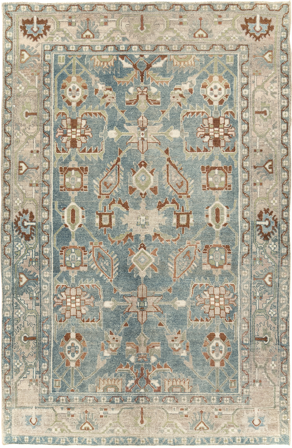 Vintage Persian Malayer Accent Rug, No.29970 - Gss