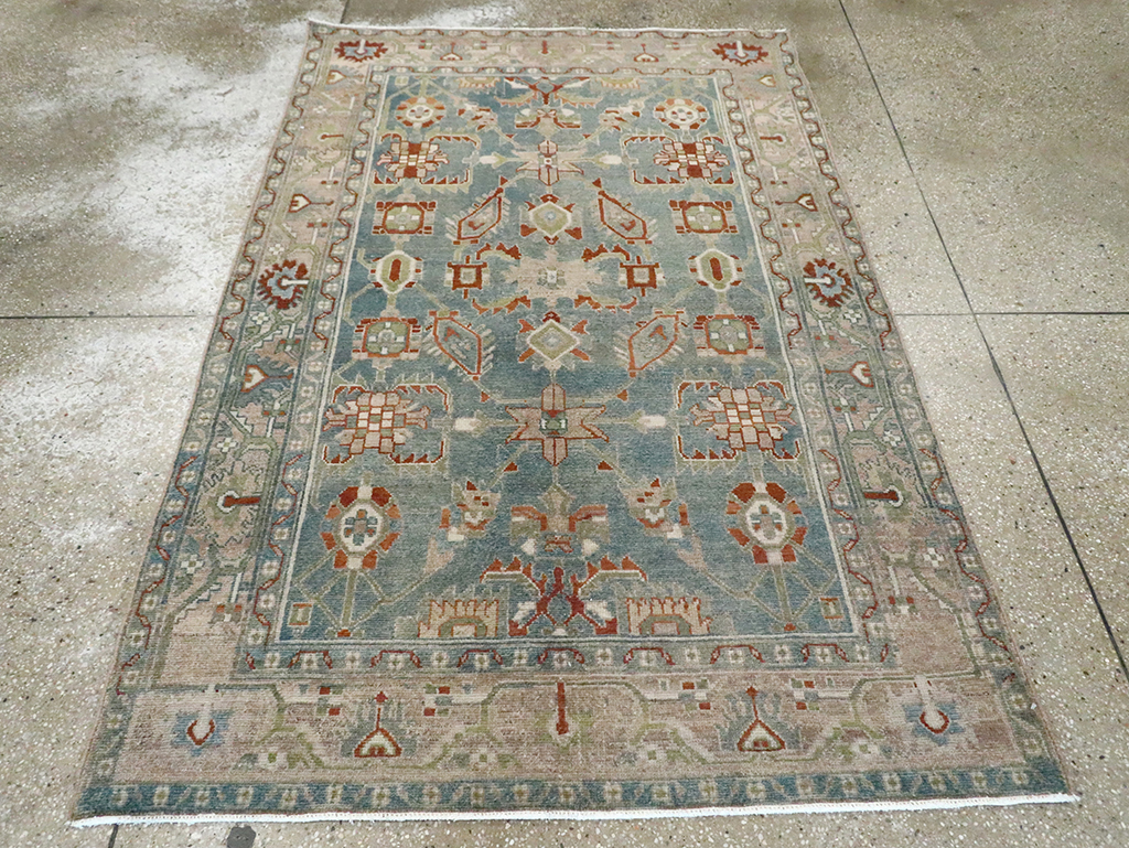 Vintage Persian Malayer Accent Rug, No.29970 - Gss