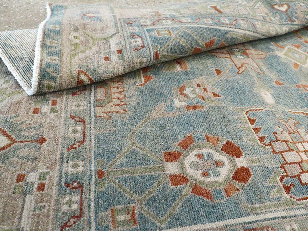 Vintage Persian Malayer Accent Rug, No.29970 - Gss