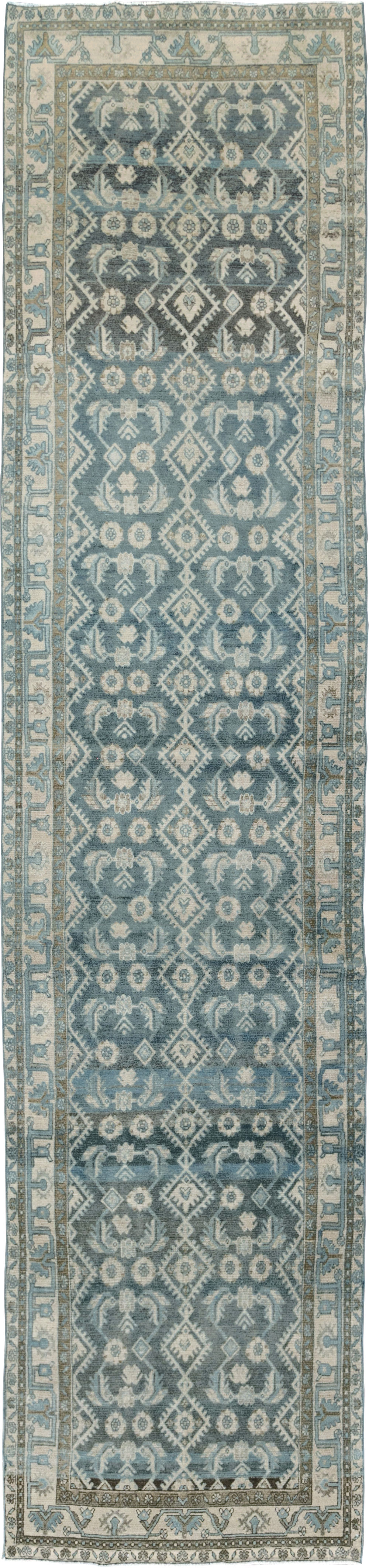 Vintage Persian Malayer Wide Gallery Runner, No.29972 - Gss
