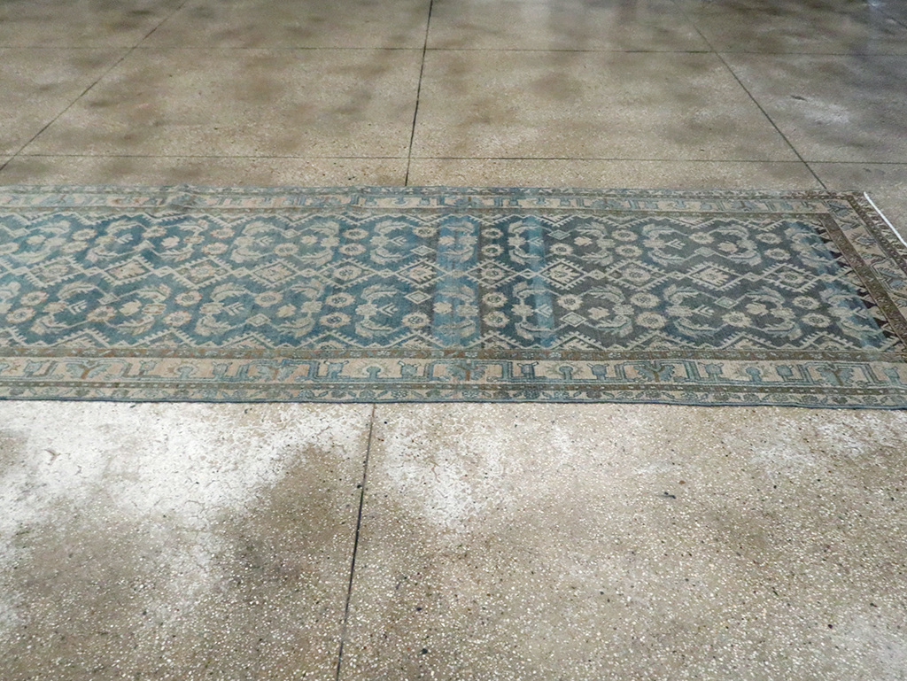 Vintage Persian Malayer Wide Gallery Runner, No.29972 - Gss