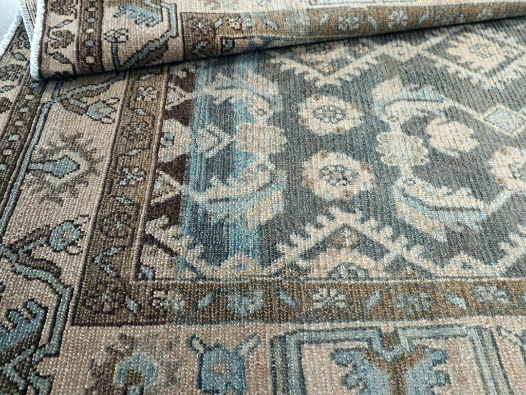 Vintage Persian Malayer Wide Gallery Runner, No.29972 - Gss