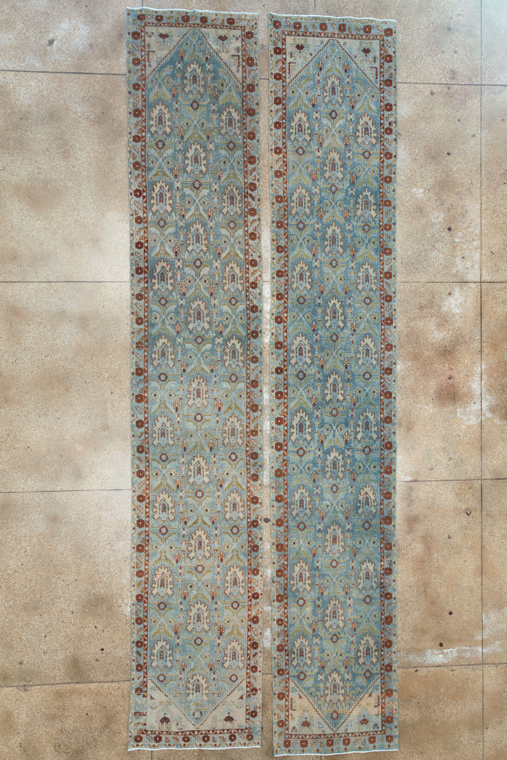 Vintage Persian Malayer Long Runner (Pair: 2 of 2), No.29975 - Gss