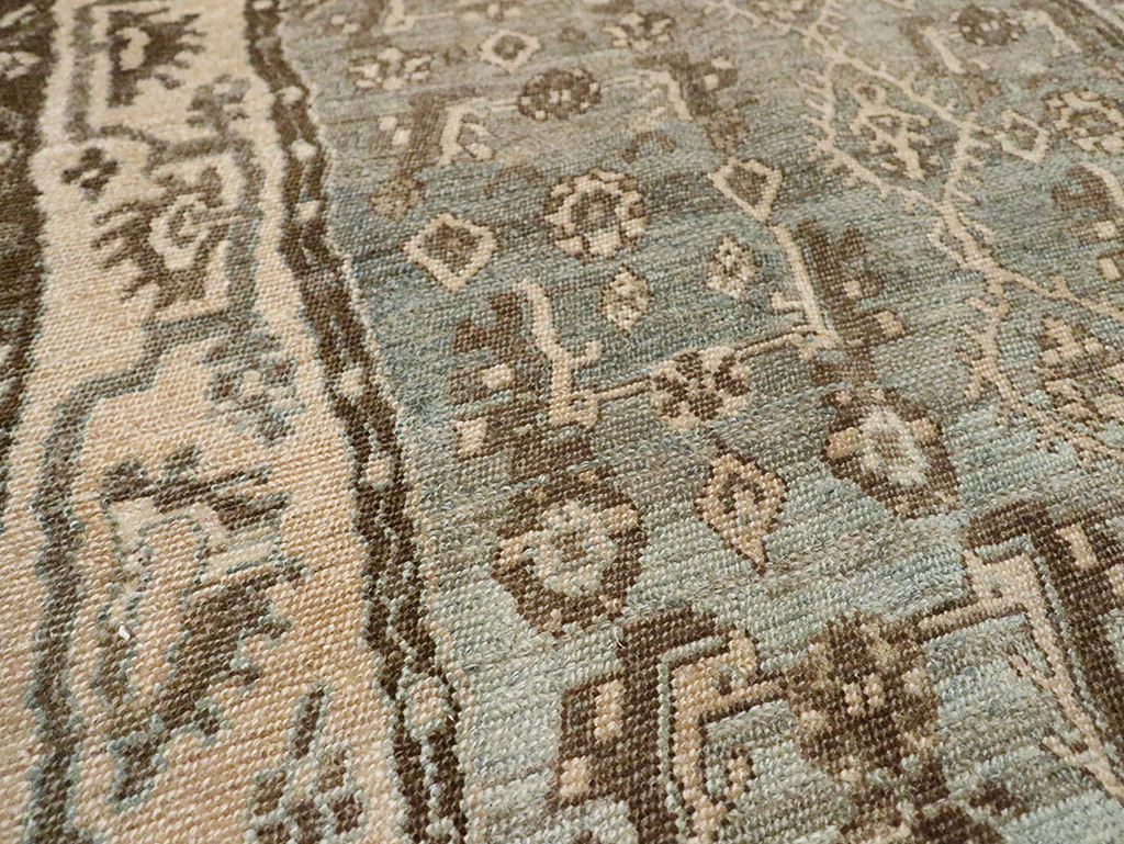 Vintage Persian Malayer Throw Rug, No.29982 - Gss