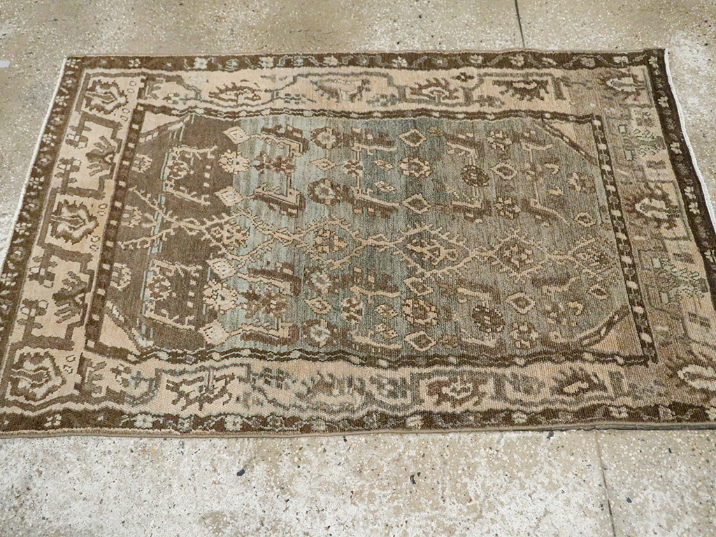 Vintage Persian Malayer Throw Rug, No.29982 - Gss