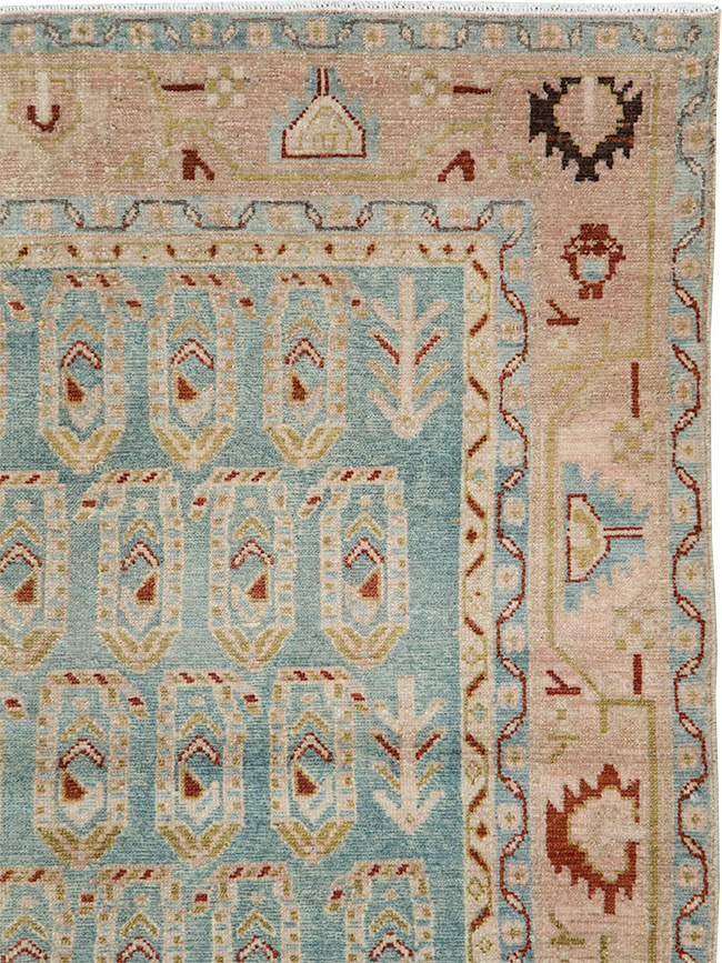 Vintage Persian Malayer Accent Rug, No.29983 - Gss