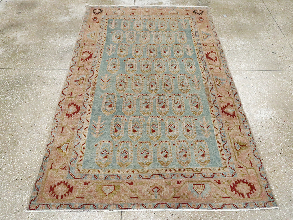Vintage Persian Malayer Accent Rug, No.29983 - Gss
