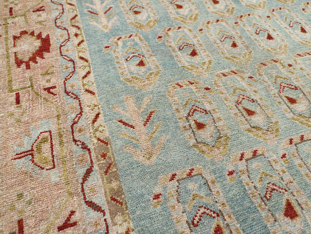 Vintage Persian Malayer Accent Rug, No.29983 - Gss