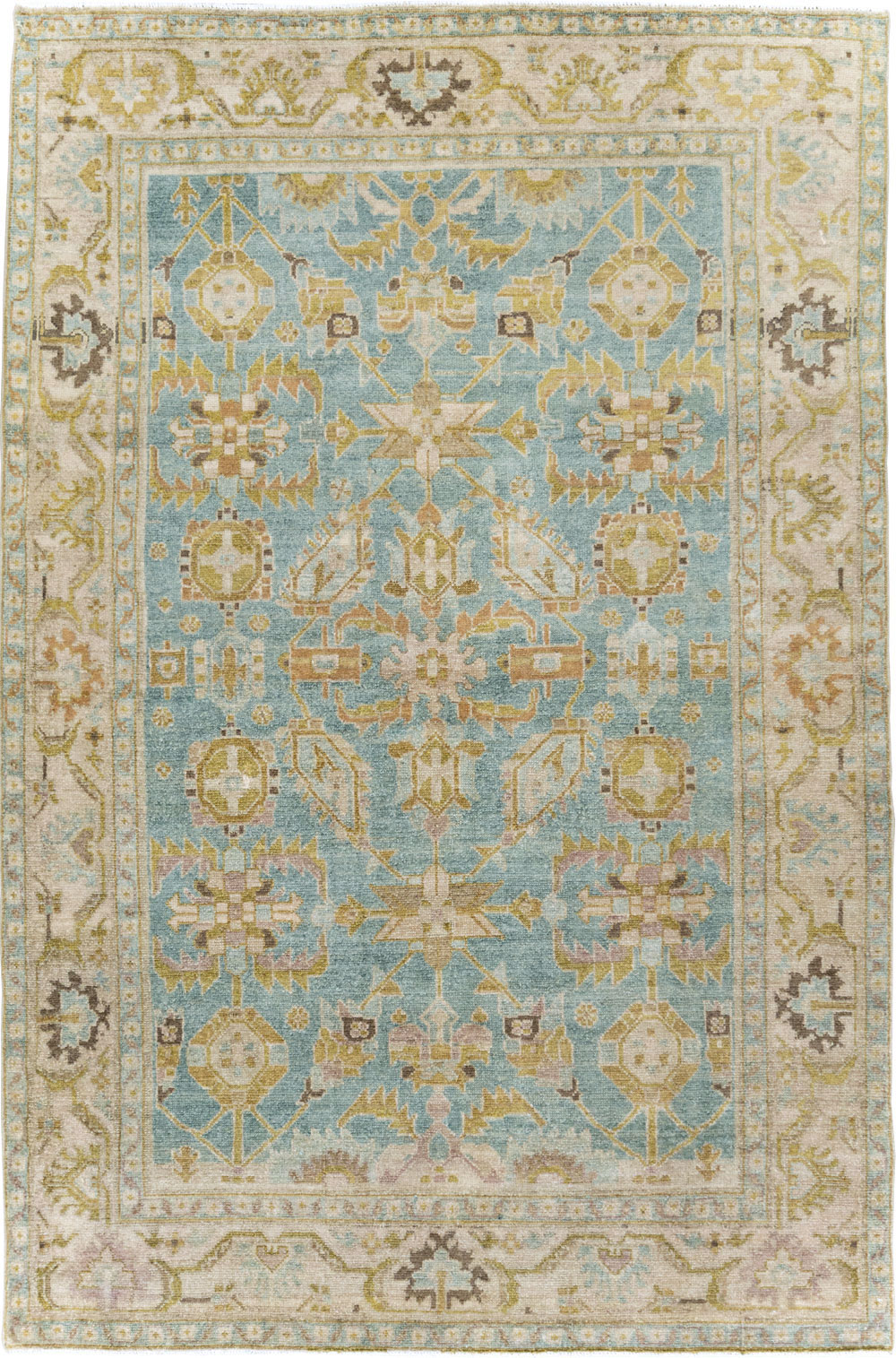 Vintage Persian Malayer Accent Rug, No.29985 - Gss