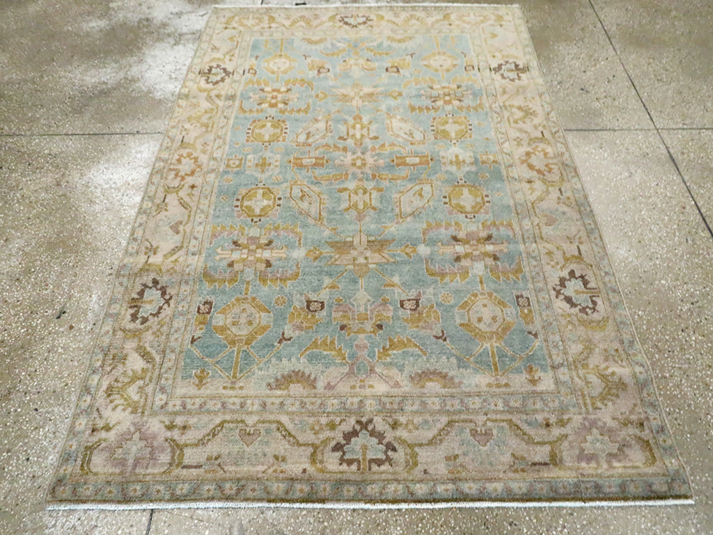 Vintage Persian Malayer Accent Rug, No.29985 - Gss