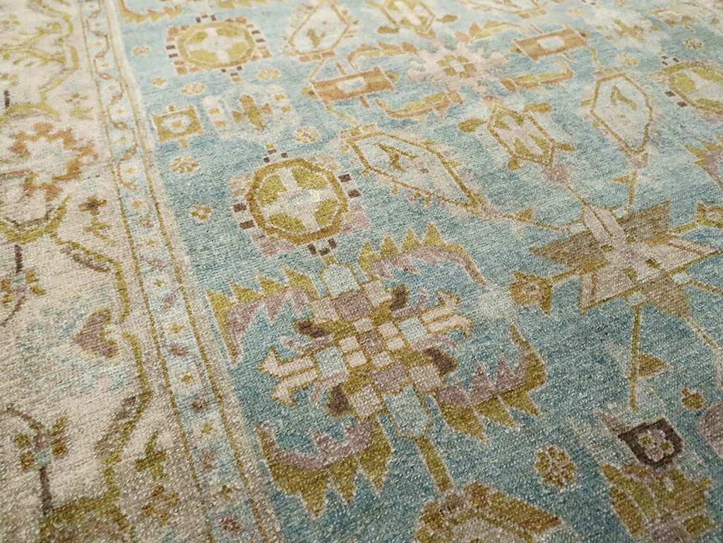 Vintage Persian Malayer Accent Rug, No.29985 - Gss
