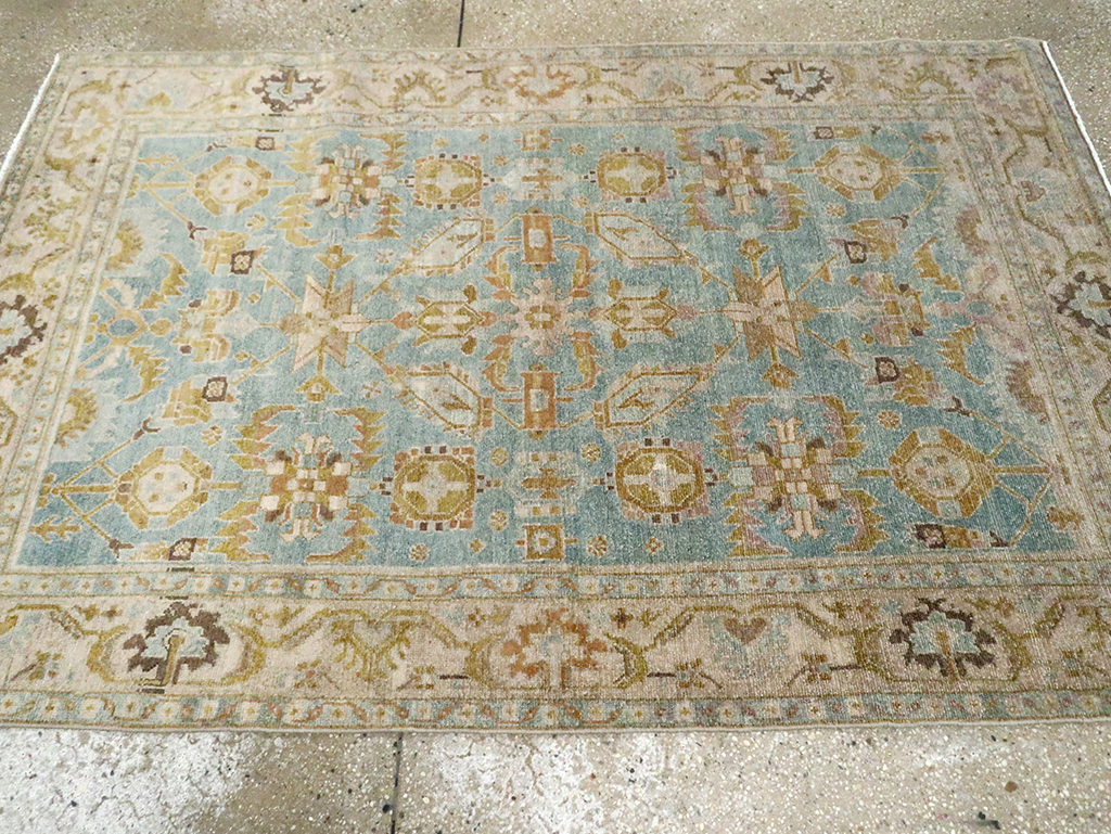 Vintage Persian Malayer Accent Rug, No.29985 - Gss