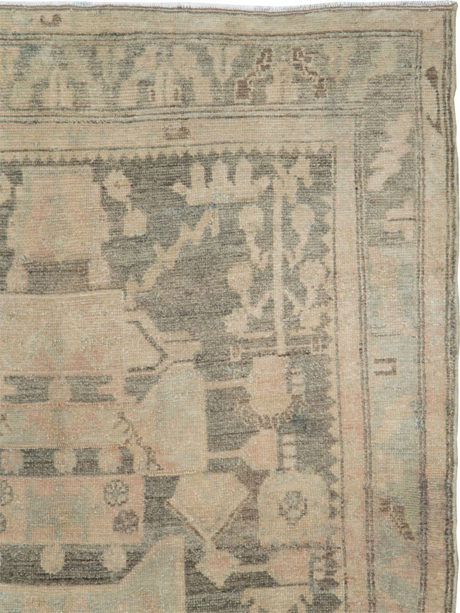 Vintage Persian Malayer Throw Rug, No.29986 - Gss