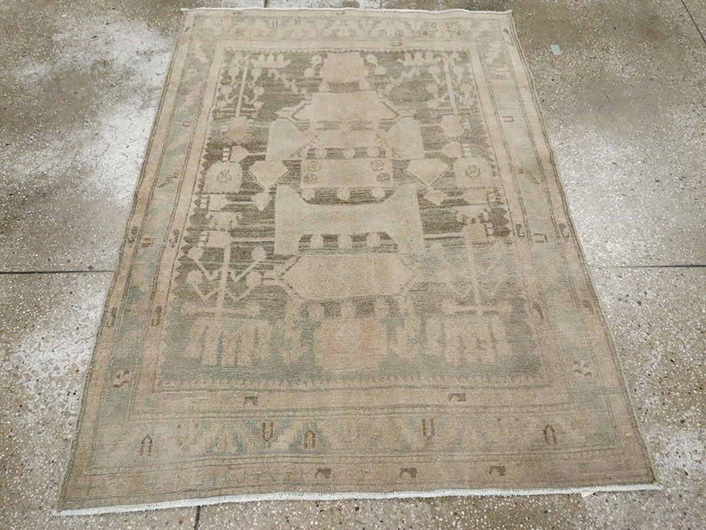 Vintage Persian Malayer Throw Rug, No.29986 - Gss