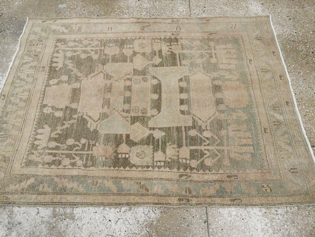 Vintage Persian Malayer Throw Rug, No.29986 - Gss