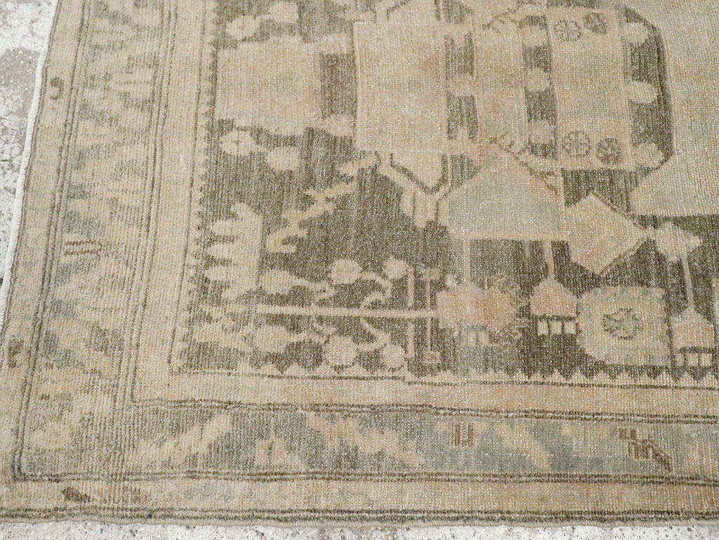 Vintage Persian Malayer Throw Rug, No.29986 - Gss