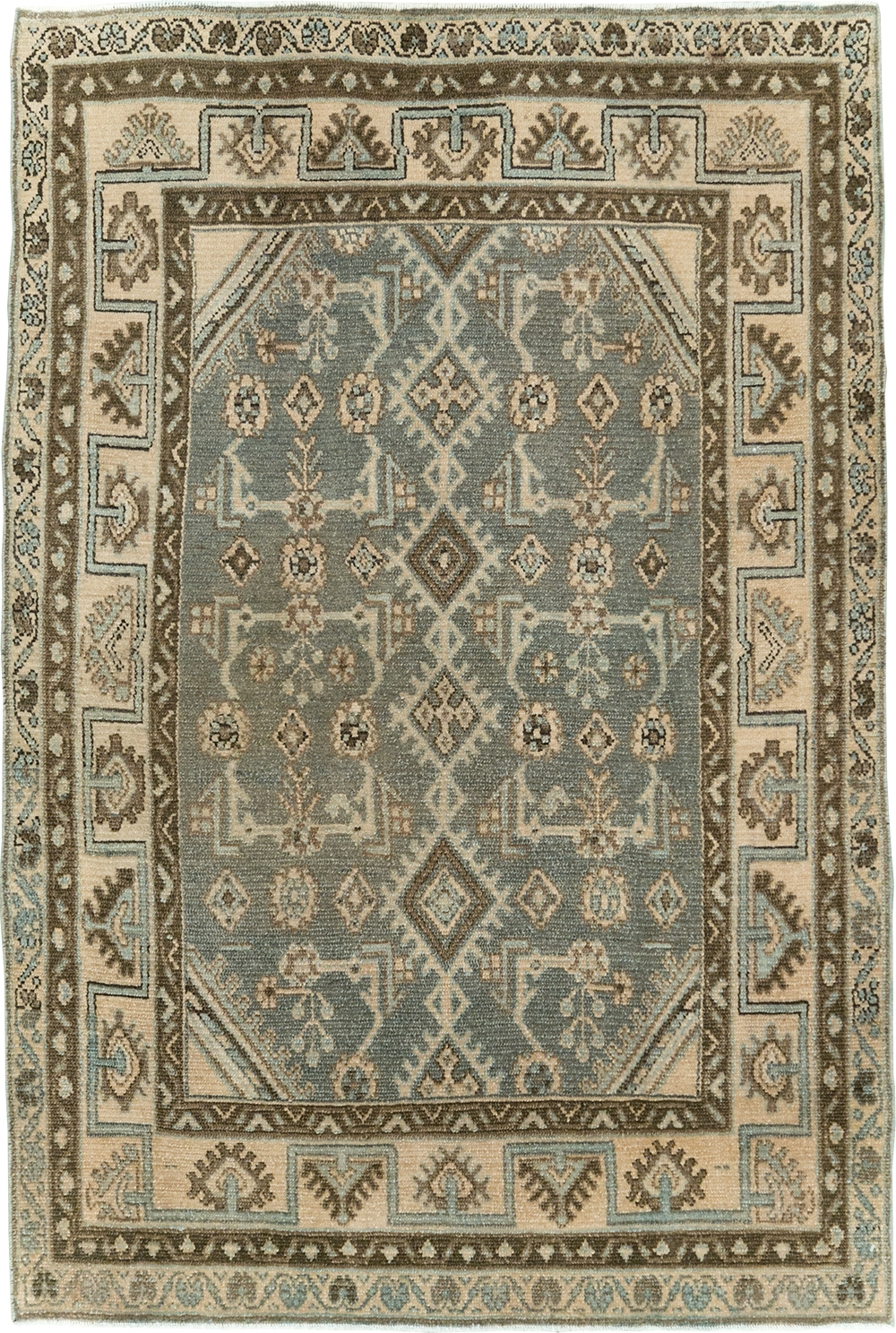 Vintage Persian Malayer Throw Rug, No.29988 - Gss