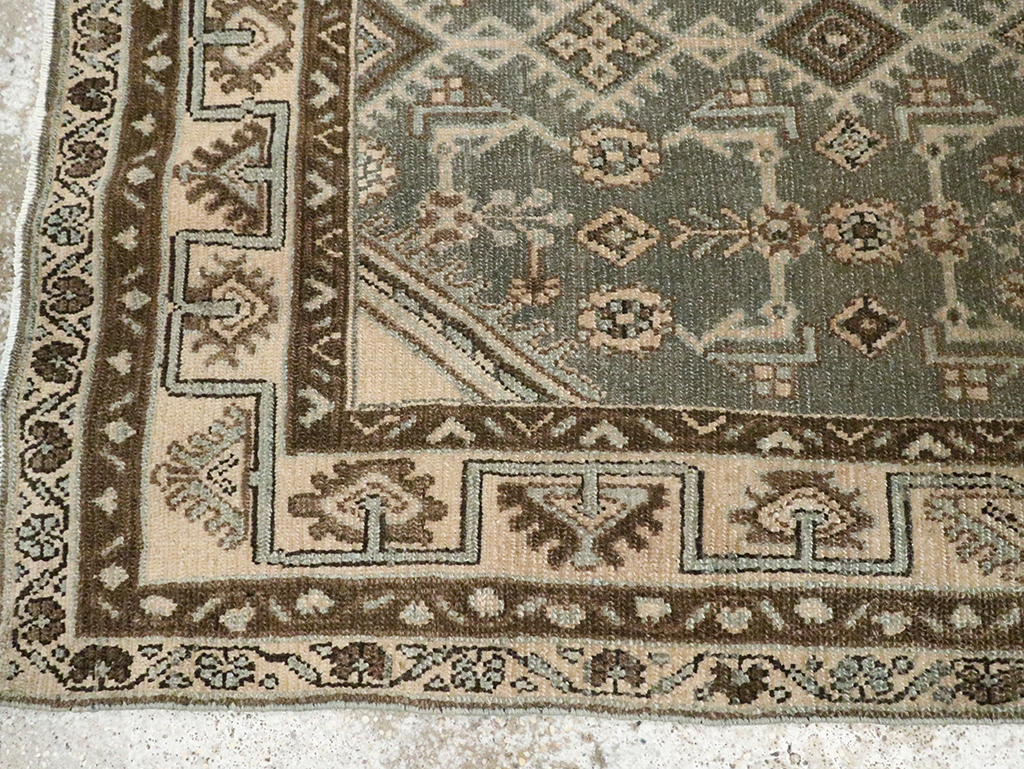 Vintage Persian Malayer Throw Rug, No.29988 - Gss