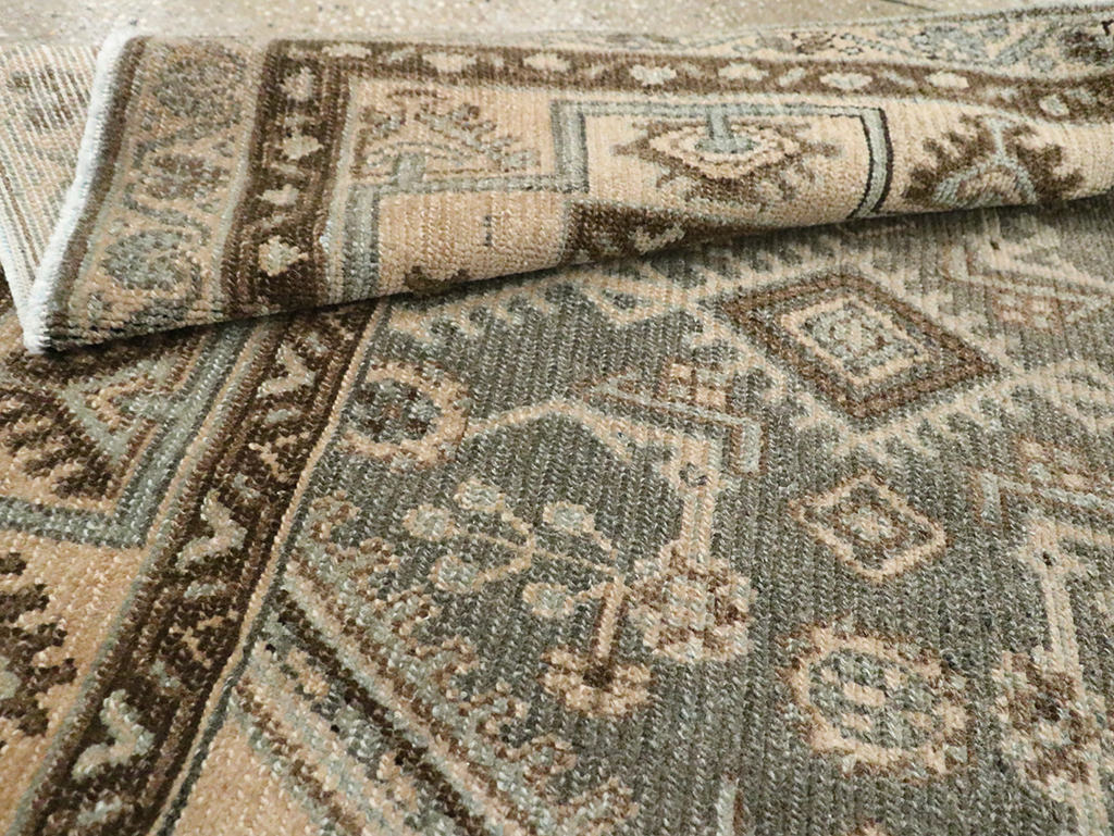 Vintage Persian Malayer Throw Rug, No.29988 - Gss