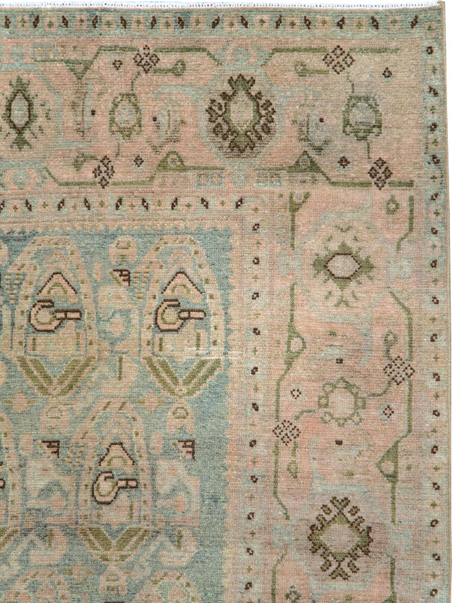 Vintage Persian Malayer Accent Rug, No.29990 - Gss